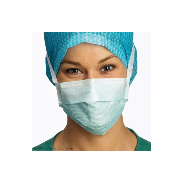 Barrier OP-Maske blau 60 hypoallergen zurBinden 3-lagig