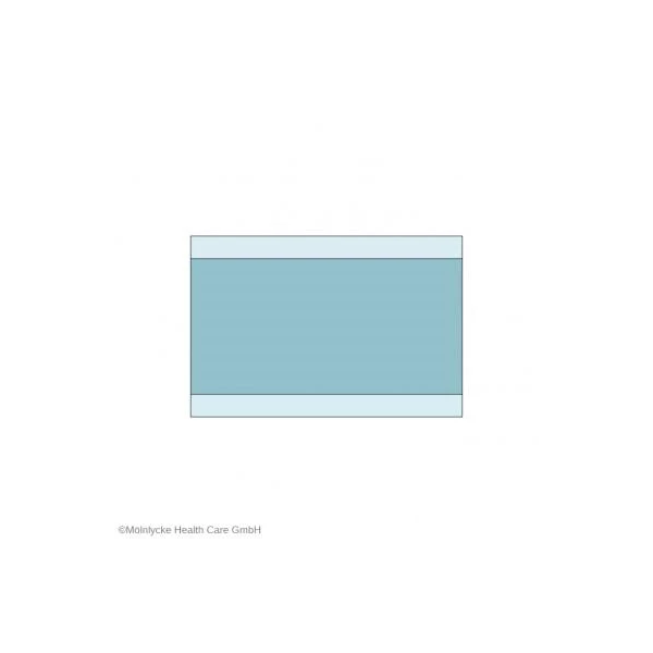 OP-Tischabdecktuch 150x190cm absorb. Fläche 75x190cm 2x22