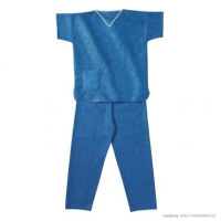 Clean Air Suit Hose -S- blau Reinraum-Hose mit Tunnelzug...