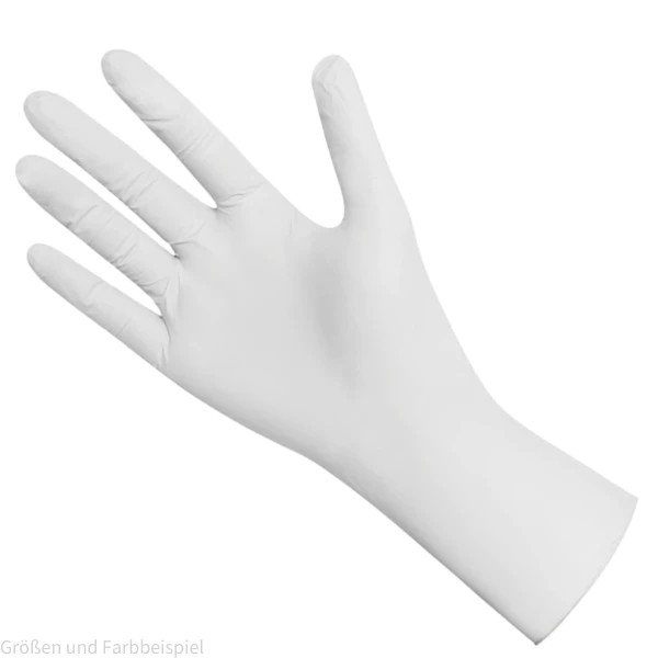 Nitril-Handschuh efficient puderfrei weiß -S-  100 Stück