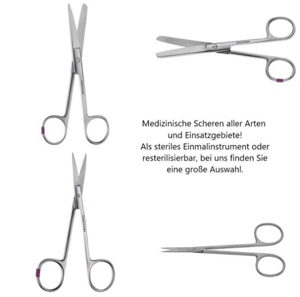 IUP Set-IUD-S Kit Einmal 15 Schere+Fass-+Kugelzange+Sonde