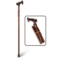 Gehstock mit anatomischem Griff links bronze