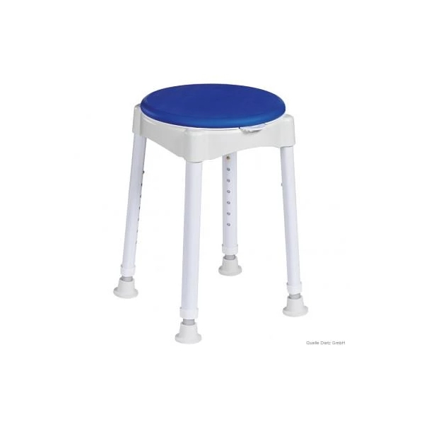 Duschhocker Standard h&ouml;henverstellbar Gummif&uuml;&szlig;e Alund