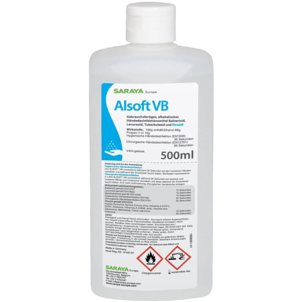 Alsoft VB Euroflasche voll viruzid 20x500ml BIOZID