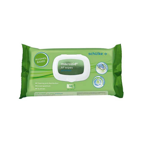 mikrozid AF wipes premium Desinfektionstücher 12 x 50 T.