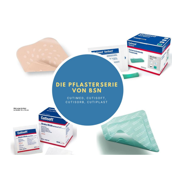 Cutiplast Plus steril, 24,8 x 10 cm, Vliesstoffverband VE = 55 Stück