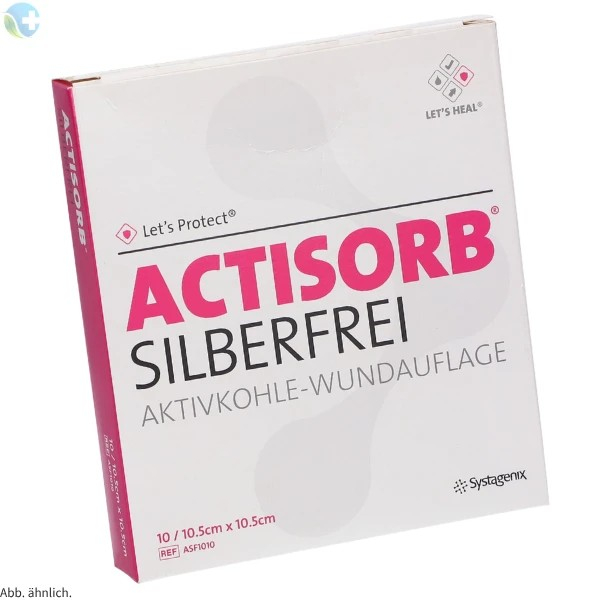 ACTISORB SilberFrei 10,5x10,5cm 10 Stück