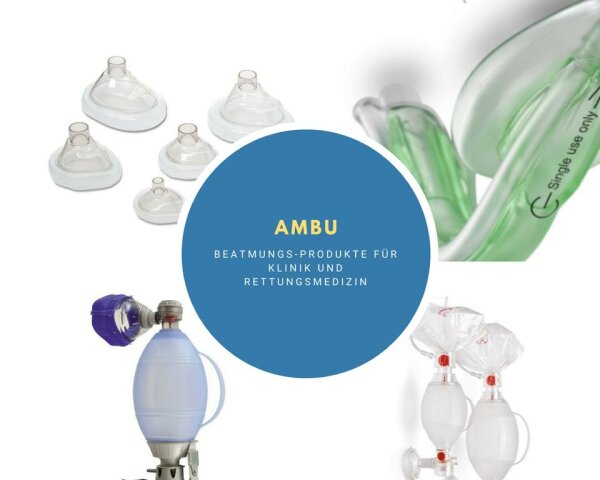 AMBU SPUR II Einmal-Beatmungsbeutel für Neugeborene bis 10 kg mit Einmalmaske
