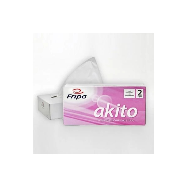 racon premium Kosmetikt&uuml;cher 20x21cm2-lagig hochwei&szlig; 40x100