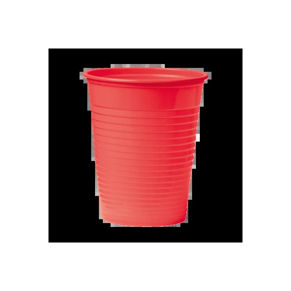 Mundspülbecher 180ml 100 steril rot PP