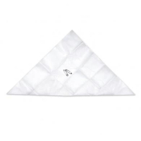 Dreiecktuch DIN Stoff rohwei&szlig;