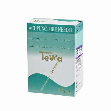 TeWa Akupunktur-Nadel "B" 100 025x20 Kupfergriff