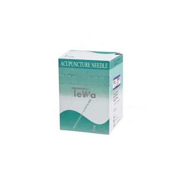 TeWa PJ-Type 2540 Akupunkturnadeln 0,25 x 40 mm 100 Stück mit farbigem KunststoffgriffUK = 10 Pack