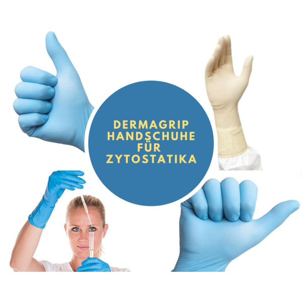 Dermagrip Ultra Long Nitril unsteril puderfrei -M- blau  100 Stück