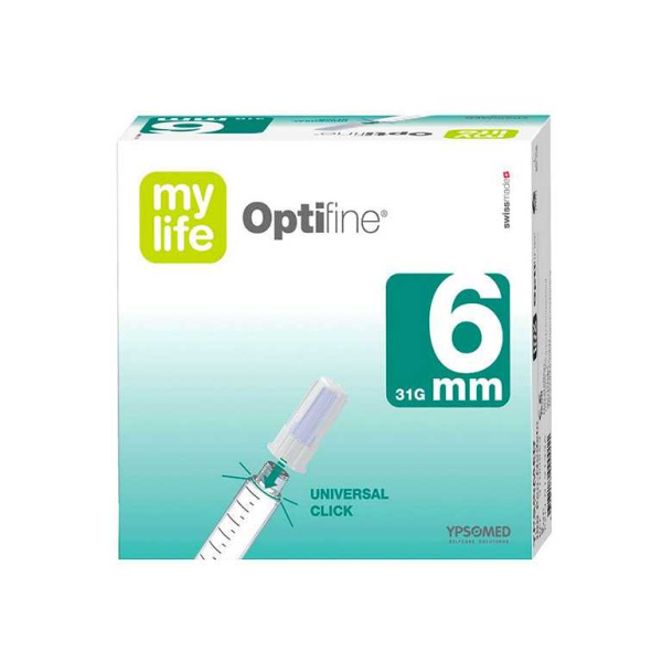 mylife Optifine Pen-Nadeln 0,25 x 6 mm 100 Stück