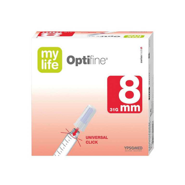 mylife Optifine Pen-Nadeln 0,25 x 8 mm 100 Stück