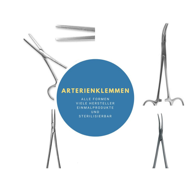 Hartmann Baby Arterienklemme, gerade,gerieft, 9 cm