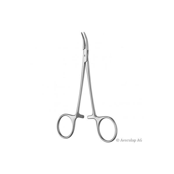 HALSTED Mosquito Klemme 1x2 Z&auml;hne gebogen 12,5cm