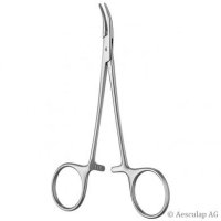 HALSTED Mosquito Klemme 1x2 Z&auml;hne gebogen 14cm