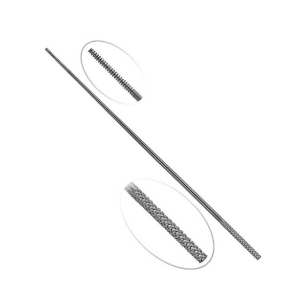 Watteträger nach Farrell, mit Gewinde,Ø 1,1 mm x 16 cm