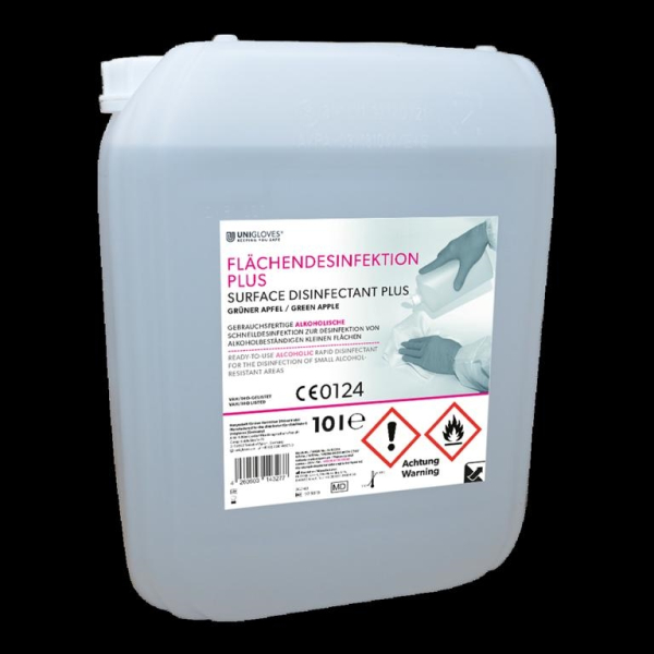 Unigloves Fl&auml;chendesinfektion PLUS Apfelduft 1 Liter  Flasche