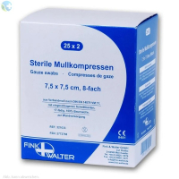 Mullkompressen steril 10x10cm, 16-fach, Packung a 10x10...