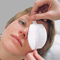 Augenkompressen steril 70x85mm, oval, aus Watte mit...