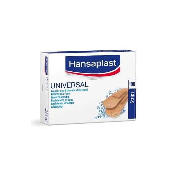 Hansaplast Universal Water Resistant Wundstrips, 3 x 7,2 cm 100 Stück