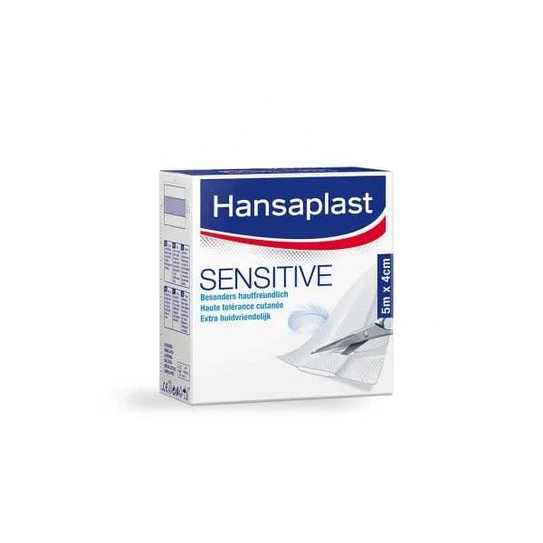 Hansaplast Sensitive Wundschnellverband weiß, 5 m x 6 cm