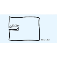 Foliodr. Protect Schlitztuch, steril, 225x280cm, 10x95cm,...