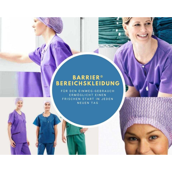 Bereichskleidung Unisoft Hose Tunnelzug, -S-, blau, 4x12