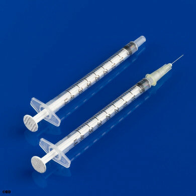 BD Plastipak Insulinspritzen 1ml U-40 ohne Kanüle VE = 120 Stück
