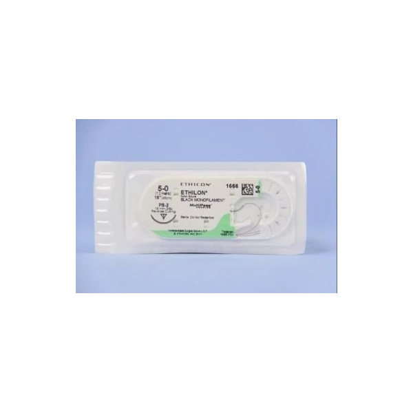 Ethilon gr&uuml;n Monofil, PS2 PRM, MP,USP 4-0, Metr.1,5, 45cm,  12 St&uuml;ck