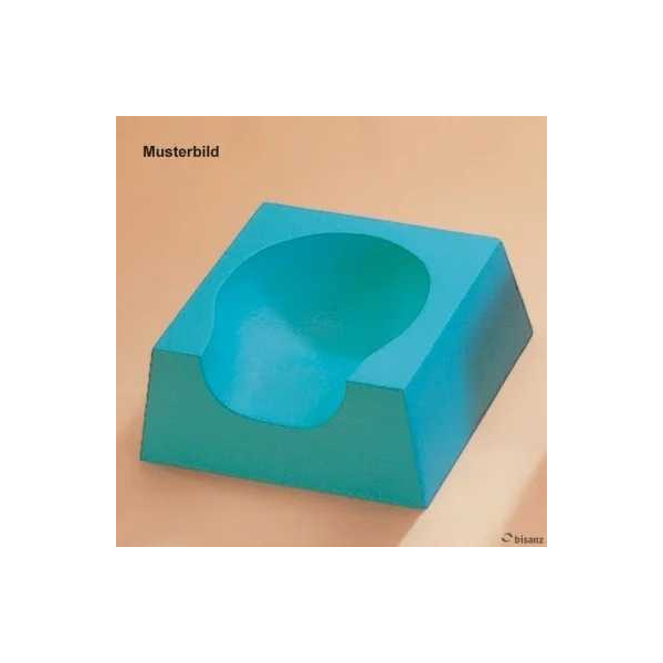 Röntgenkopfteil Nr. 9, für Rückenlage,blau, 25 x 25 x 10 cm Keine Rückgabe