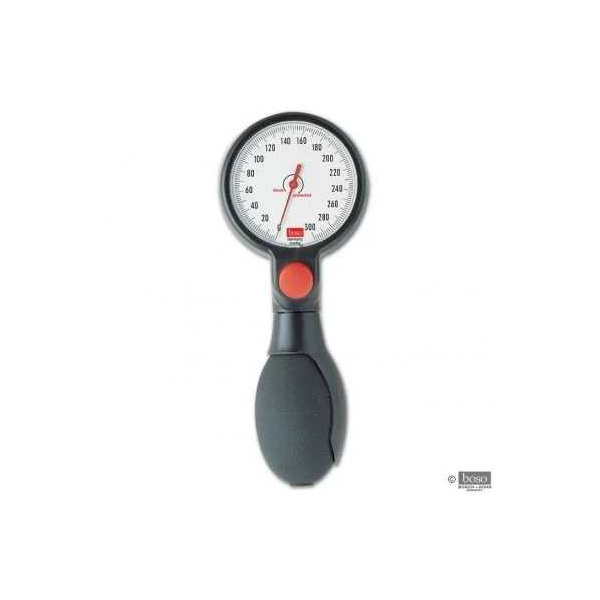 Manometer allein für boso profitest Blutdruckmessgerät Ø 60 mm, Einschlauch, schwarz, allein mit Druckball