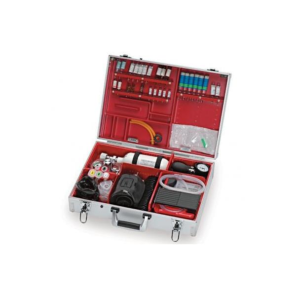 Ulmer Koffer II, Standard, Grundaus.,gef&uuml;llte Sauerstoff-Fl