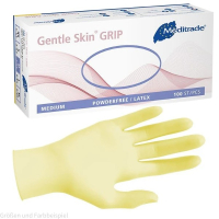Gentle Skin grip Handschuhe Latex puderfrei unsteril...