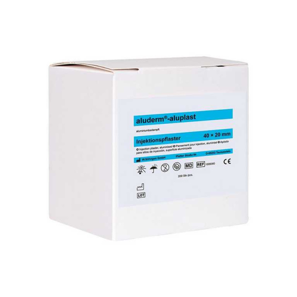 aluderm-aluplast Injektionspflaster ca. 4 x 1,2 cm lose 200 Stück 02042023