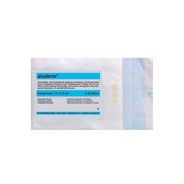 aluderm-Kompressen steril ca. 7,5 x 7,5 cm 50 Stück