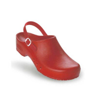 antist. ChiroClogs Special mit Fersenriemen rot, Gr. 36