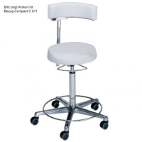 Arbeitsstuhl mit kleiner R&uuml;ckenlehne...