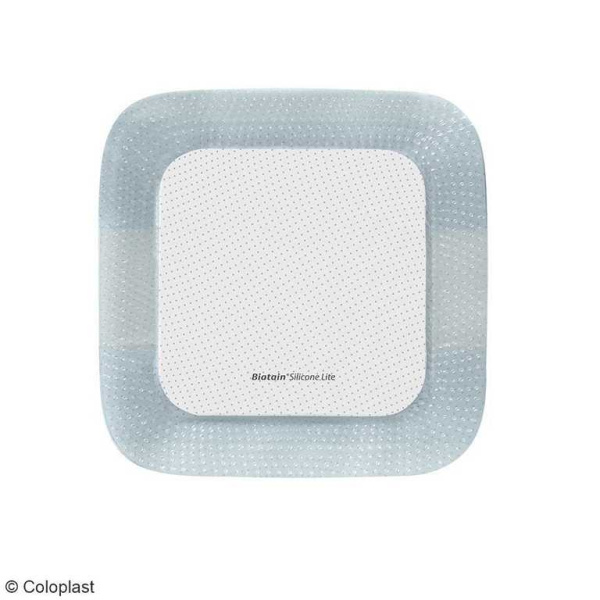 Biatain Silicone Lite Schaumverband steril, 12,5 x 12,5 cm 10 Stück