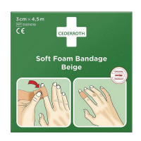 Cederroth Soft Foam Bandage Beige selbstklebendes...