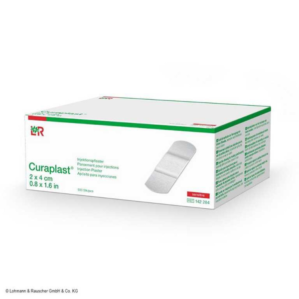 Curaplast Injektionspflaster Sensitive,2 x 4 cm 500 Stück