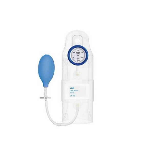 Druckinfusionsmanschette Infusor 500 ml mit Handgebläse und Manometer VE = schockresistentes Präzisionsmanometer Stück