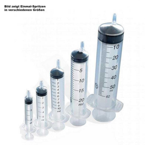 Einmal-Spritzen 5 ml Luer, exzentrisch,3-teilig 100 Stück