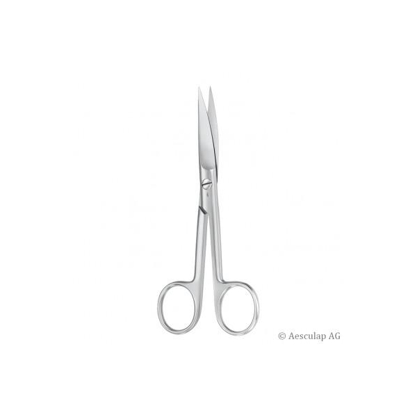 feine chirurgisch Schere gebogen, spitz/spitz, 11,5 cm