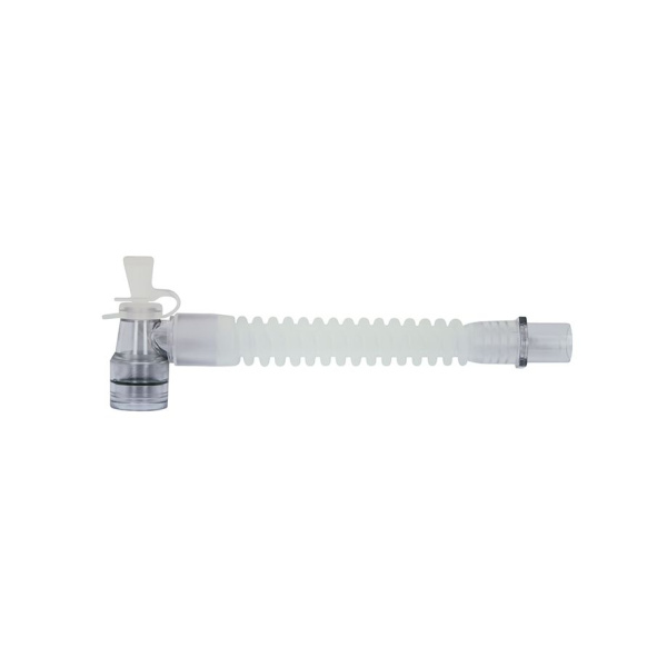 Gänsegurgel mit rechtwinkligem Drehkonnektor mit Absaugöffnung 15 mm I.D./22 mm A.D.