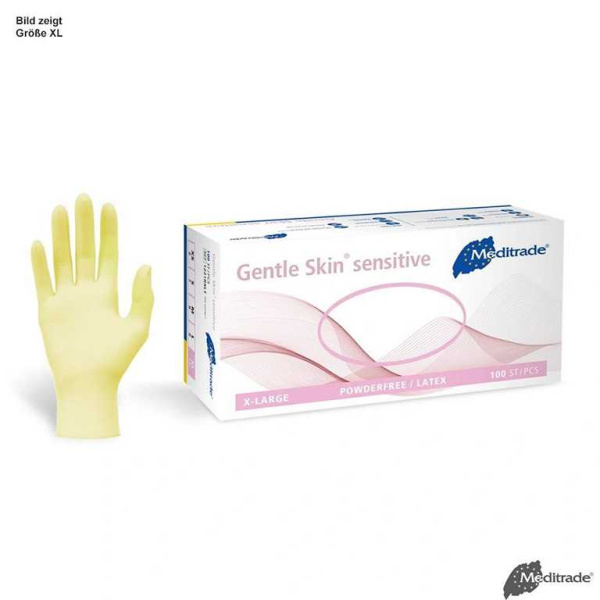 Gentle Skin sensitive U.-Handschuhe Latex, PF, Gr. XL, unsteril 100 Stück