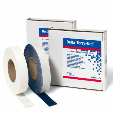 Delta Terry-Net selbstklebendes Randpolster 135 m x 32 cm blau
